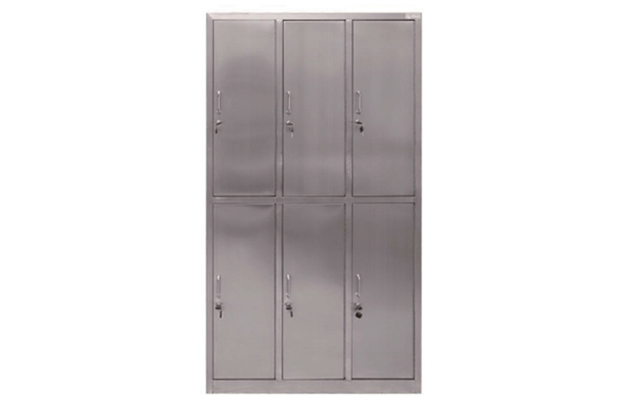 [C7]不銹鋼六門更衣柜